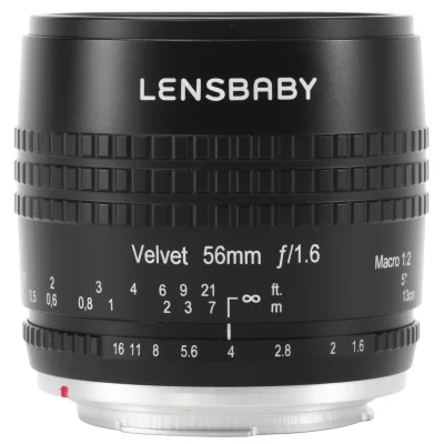 Lensbaby Velvet 56mm f/1.6 Lens for Canon EF (Black)