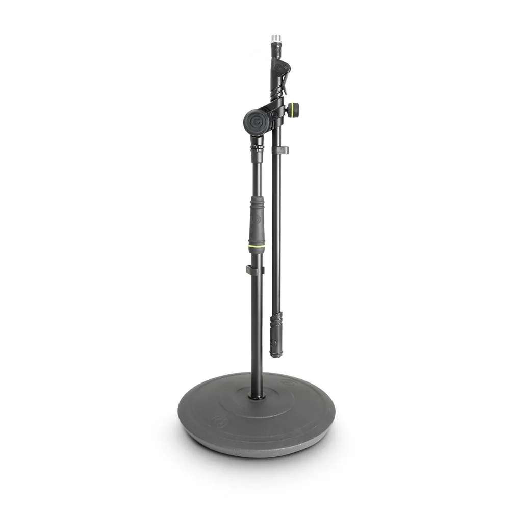 Gravity GMS2222B Short Microphone Stand with Round Base (Black)