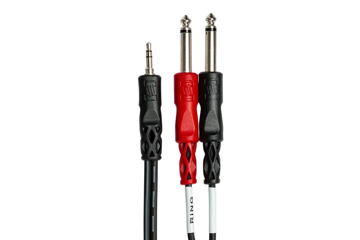 Hosa CMP-159 Mini Jack to 1/4” Breakout Cable 10ft