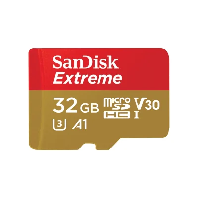 SanDisk 32GB Extreme UHS-I microSDHC Memory Card with SD Adapter
