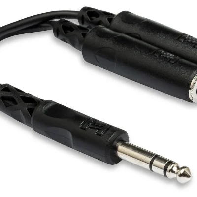 Hosa YPP-118 6.5mm Stereo Jack Splitter Cable