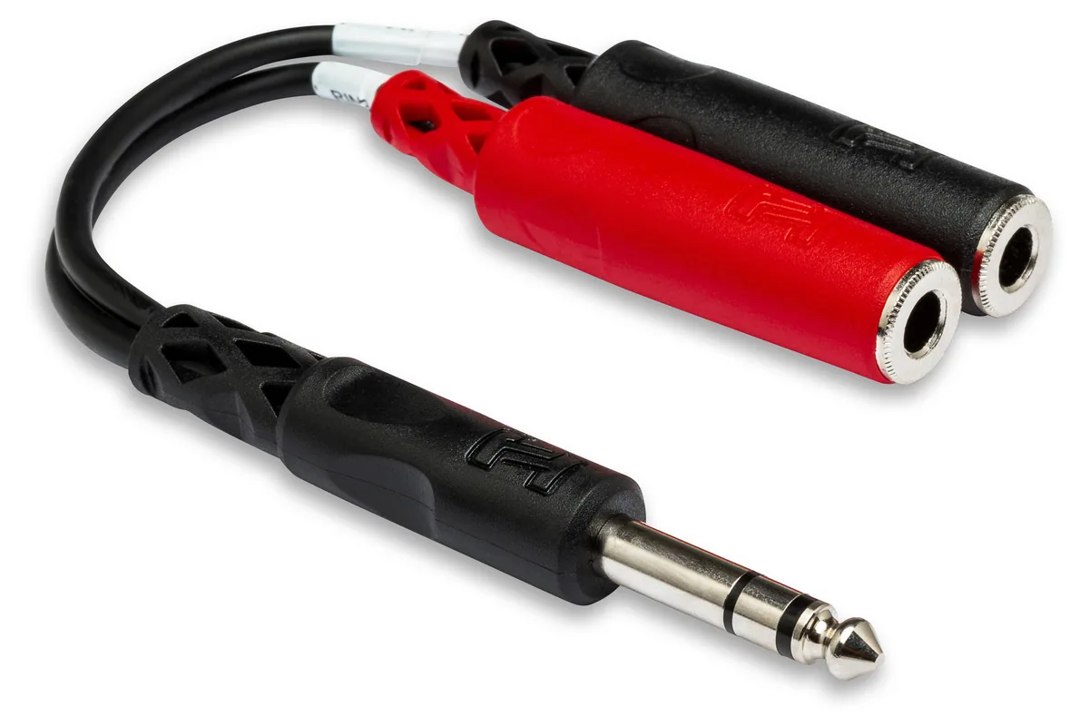 Hosa YPP-117 Stereo 1/4” Breakout Cable