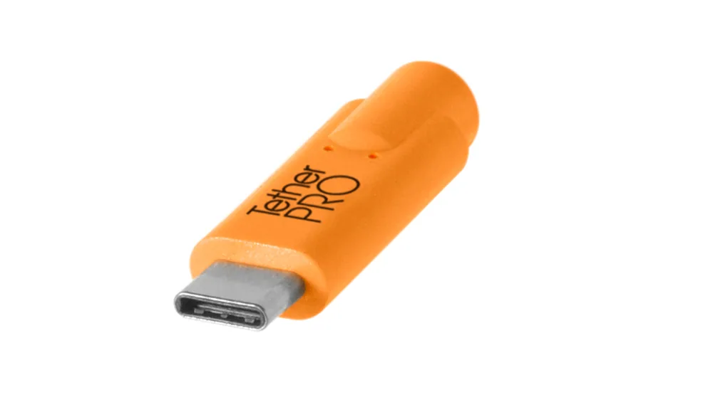 Tether Tools TetherPro USB-C to Mini-USB 2.0 Type-B 8-Pin Cable 4.6m (Orange)
