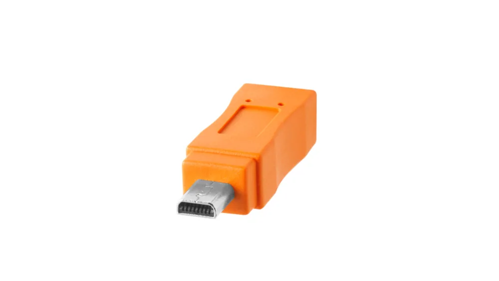 Tether Tools TetherPro USB-C to Mini-USB 2.0 Type-B 8-Pin Cable 4.6m (Orange)