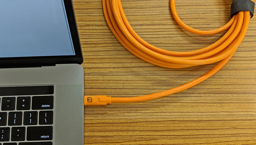 Tether Tools TetherPro USB-C to Mini-USB 2.0 Type-B 8-Pin Cable 4.6m (Orange)