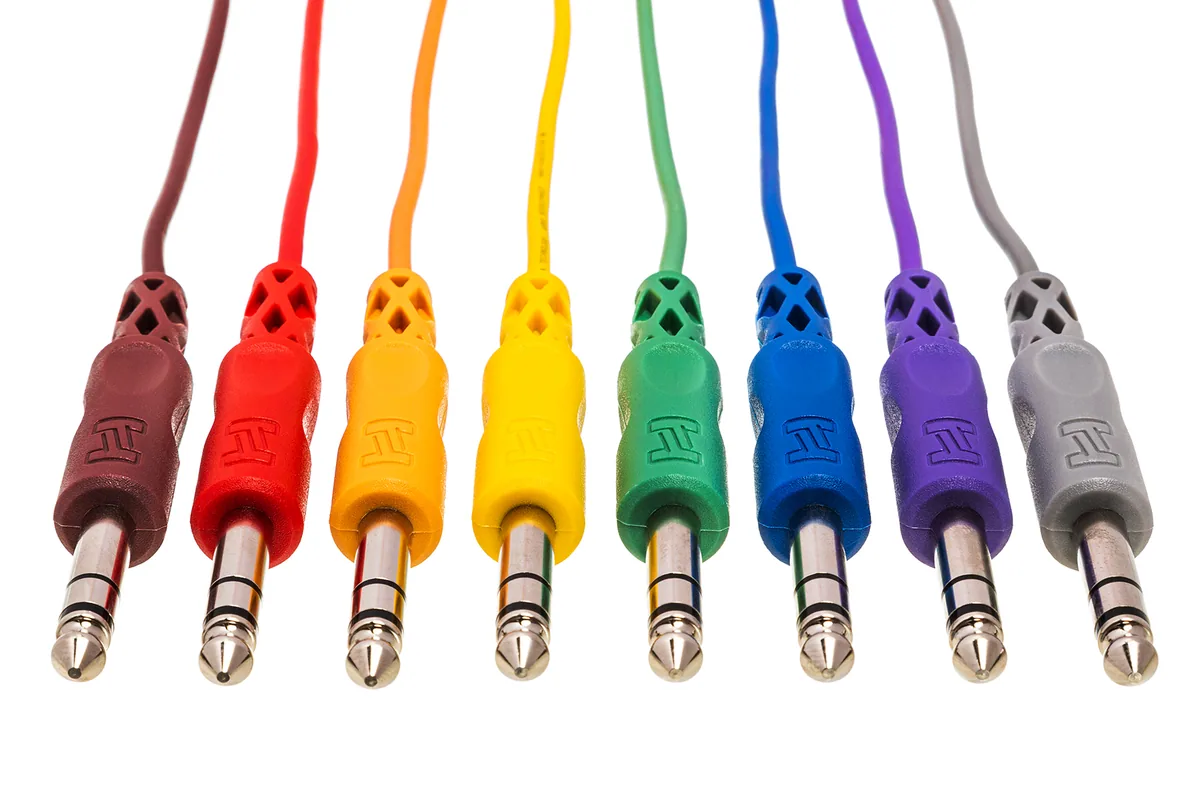 Hosa CSS-845 1/4” Patch Cables 1.5ft (8pk)