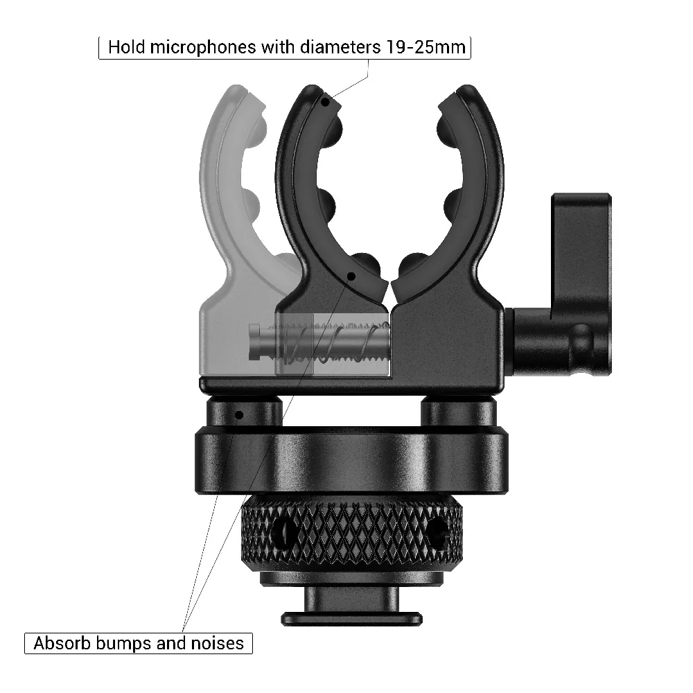SmallRig BSM2352 Shotgun Microphone Holder (Cold Shoe)