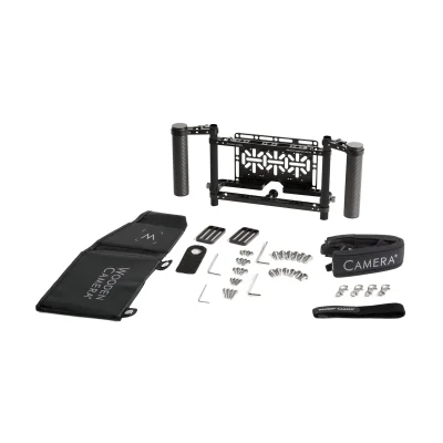 Wooden Camera Director’s Monitor Cage v3 with Carbon Fiber Handgrips