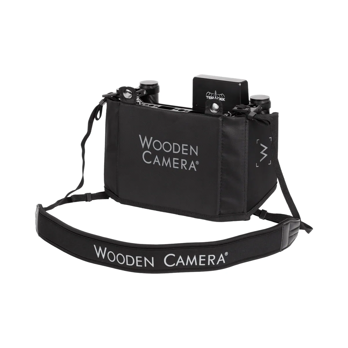 Wooden Camera Director’s Monitor Cage v3 with Carbon Fiber Handgrips