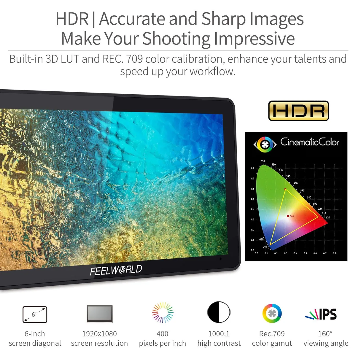 Feelworld F6 Plus 5.5″ On-Camera Monitor