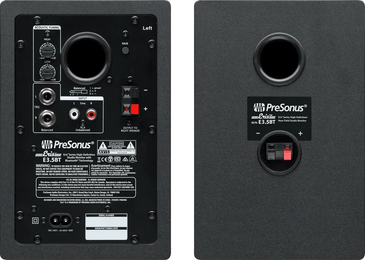 PreSonus Eris BT 3.5 V2 Active Bluetooth Media Reference Monitors (Pair)