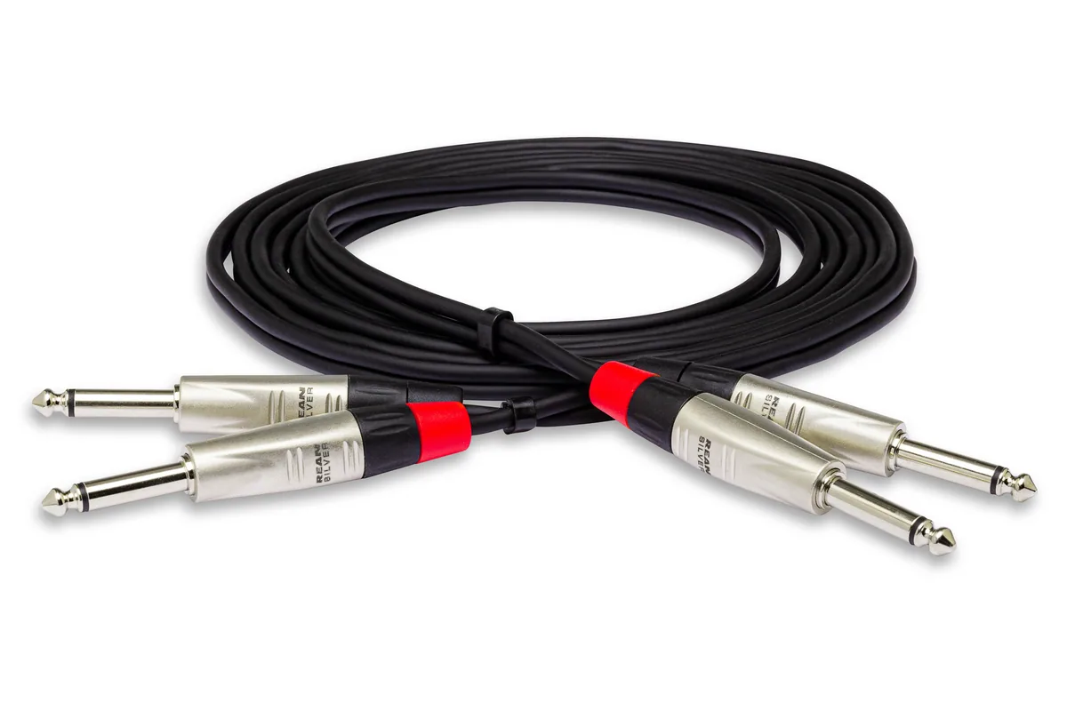 Hosa HPP-005X2 Pro 1/4” Cable 5ft (Dual)