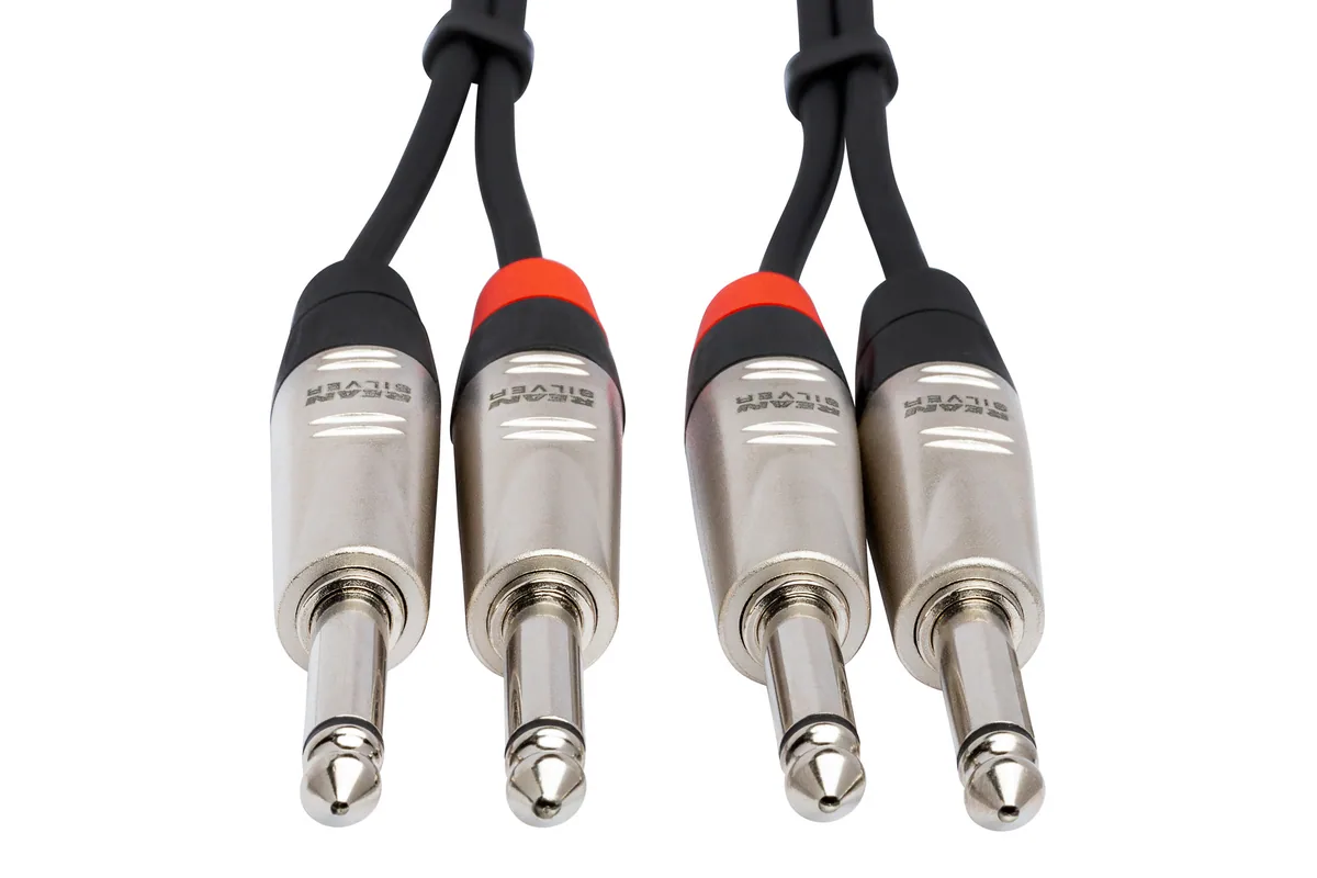 Hosa HPP-005X2 Pro 1/4” Cable 5ft (Dual)