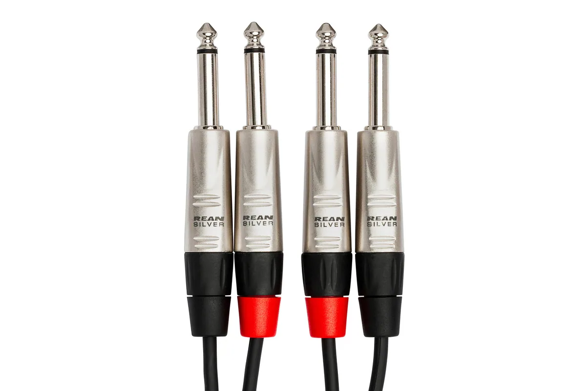 Hosa HPP-005X2 Pro 1/4” Cable 5ft (Dual)