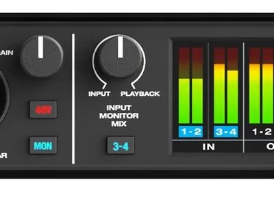 MOTU M4 4×4 USB-C Audio Interface for Recording, Mixing, and Podcasting