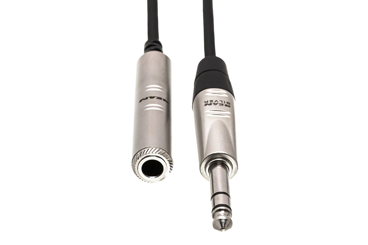 Hosa 6.5mm TRS Female to 6.5mm TRS Male Pro Headphone Extension Cable (1.5m)
