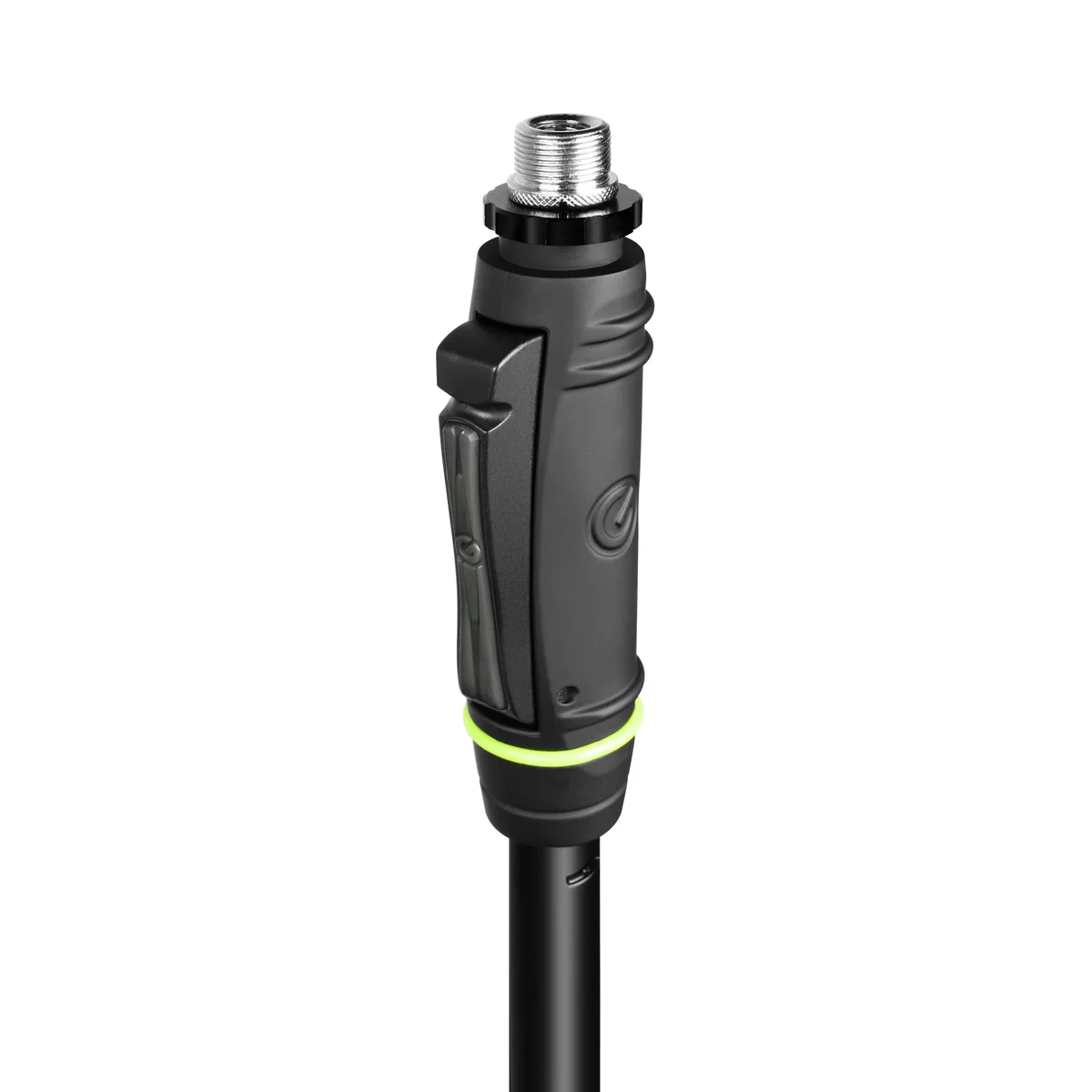 Gravity Microphone Stand with Round Base and One-Hand Clutch