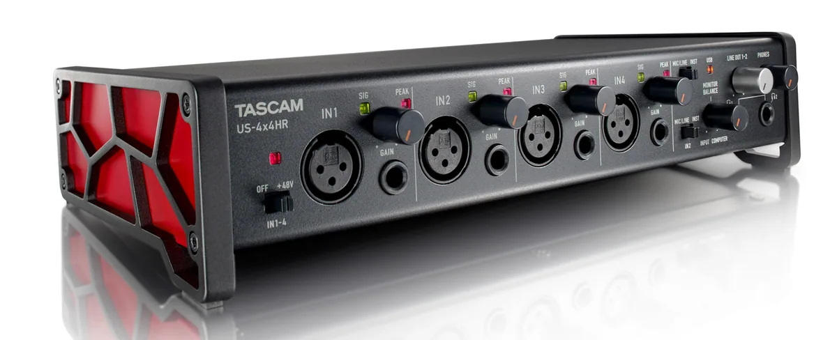 Tascam US-4X4HR 4In/4Out High-Resolution USB Audio/MIDI Interface