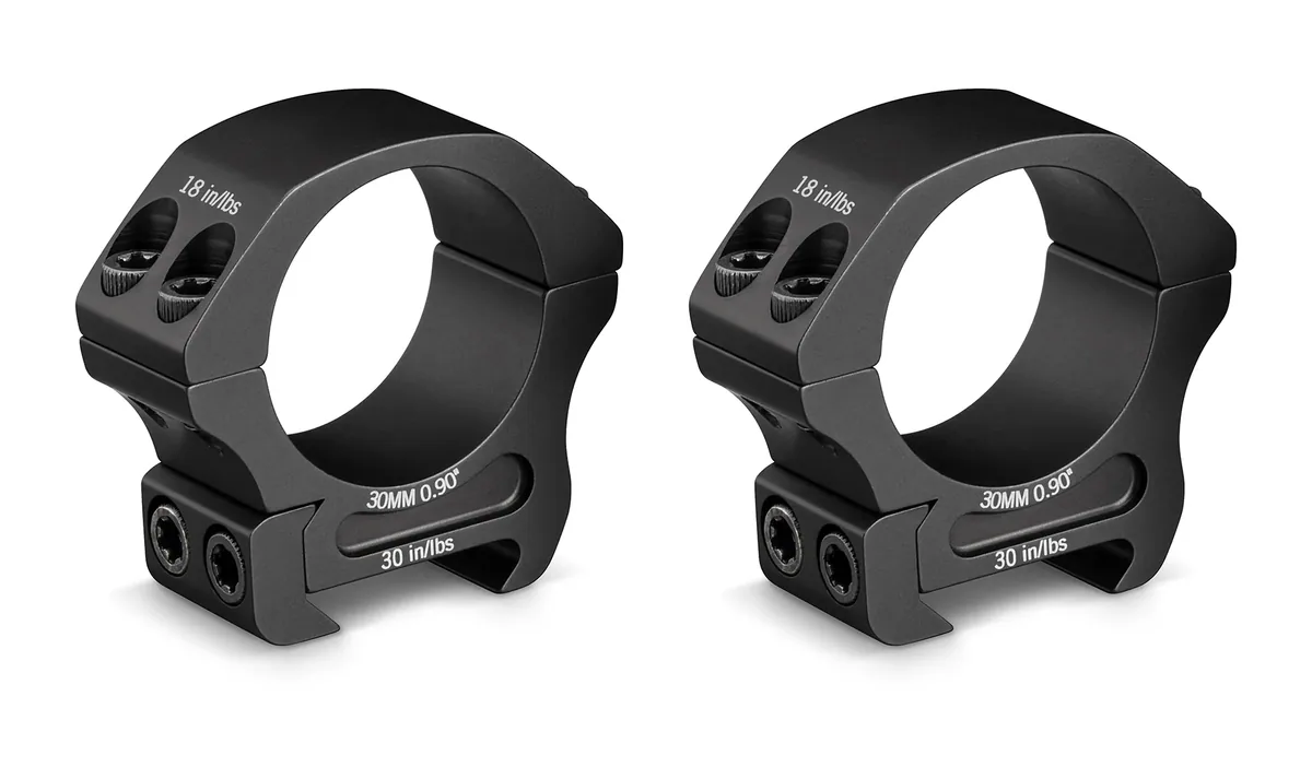 Vortex Pro Series Riflescope Ring Pair (30mm, Aluminum, Low, Matte Black)