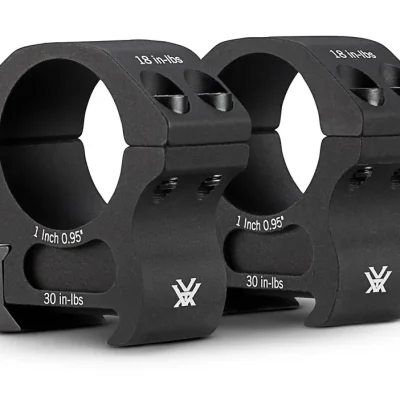 Vortex Pro Series Riflescope Ring Pair (1″, Aluminium, Medium, Matte Black)