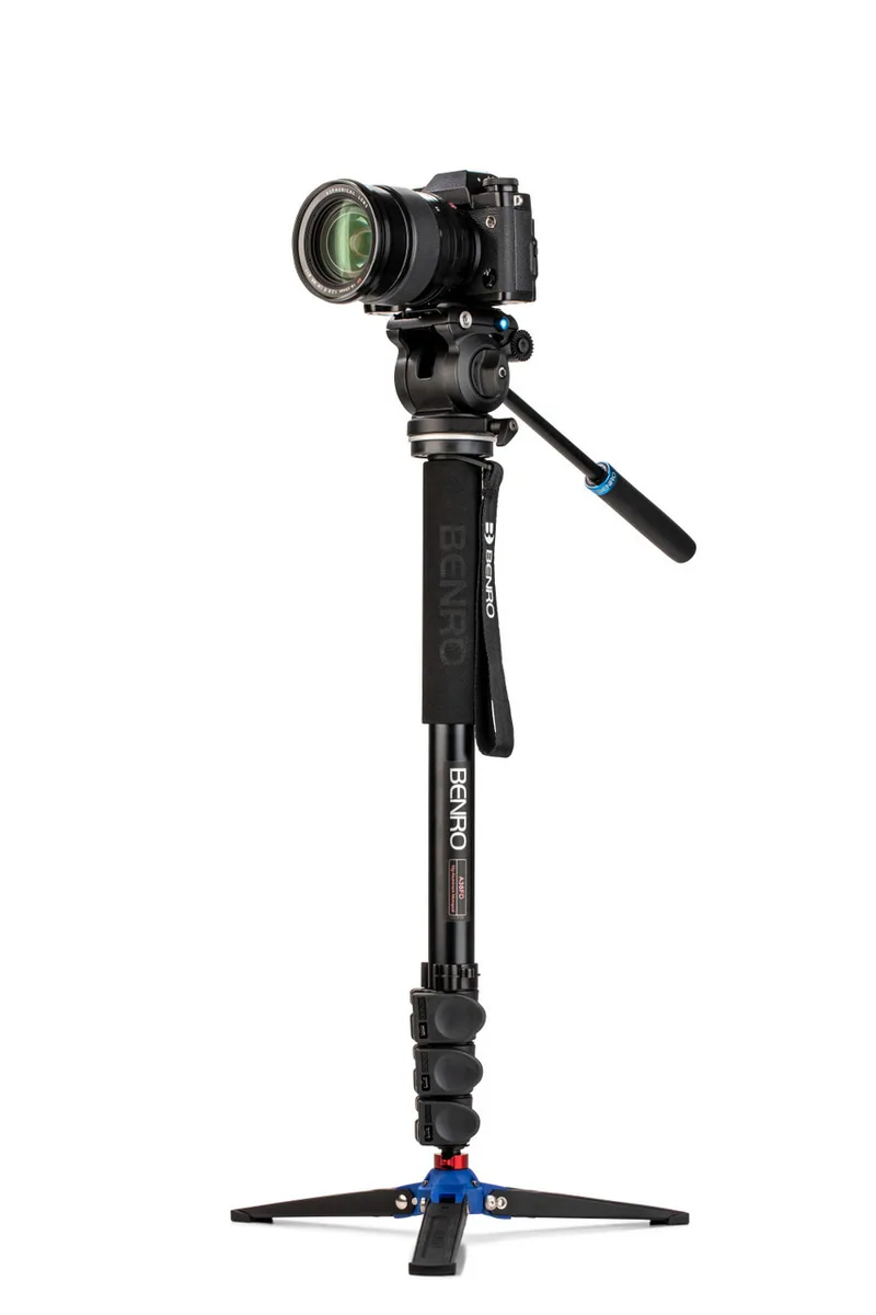 Benro Classic Video Monopod with S2 Pro Flat Base Fluid Video Head