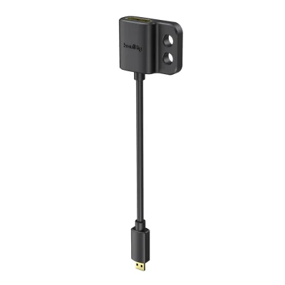 SmallRig Ultra-Slim Female HDMI Type A to Male Micro-HDMI Type D Adapter Cable