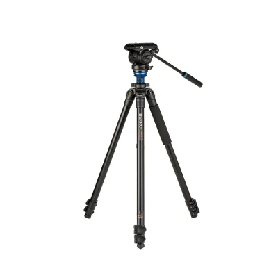 Benro A2573F Aluminum Single Tube Tripod with S4Pro Fluid Video Head