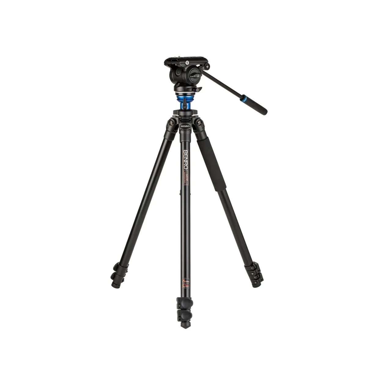 Benro A2573F Aluminum Single Tube Tripod with S4Pro Fluid Video Head