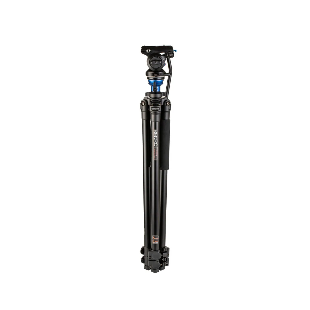 Benro A2573F Aluminum Single Tube Tripod with S4Pro Fluid Video Head