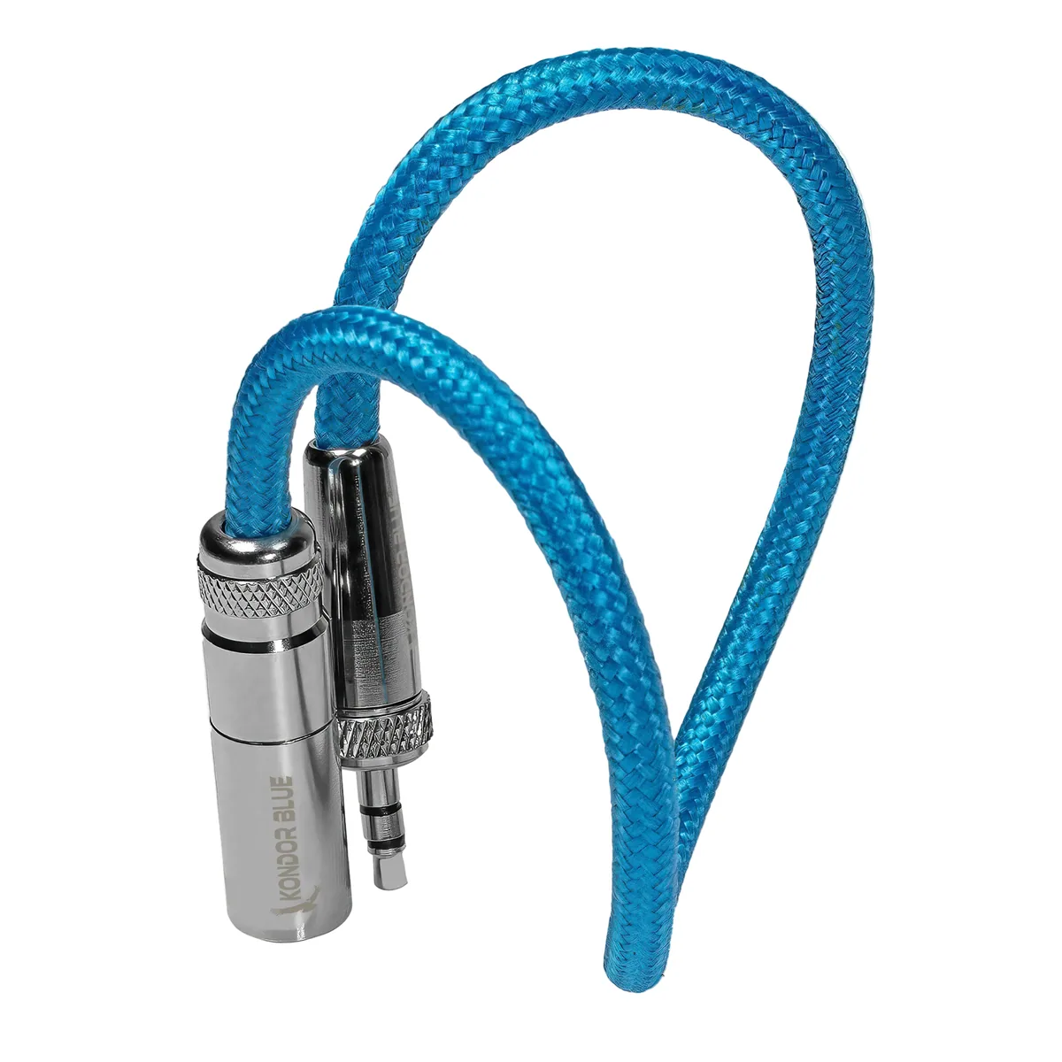 Kondor Blue Mini-XLR Male to Locking 3.5mm Stereo Cable for BMPCC 6K & 4K (Blue)