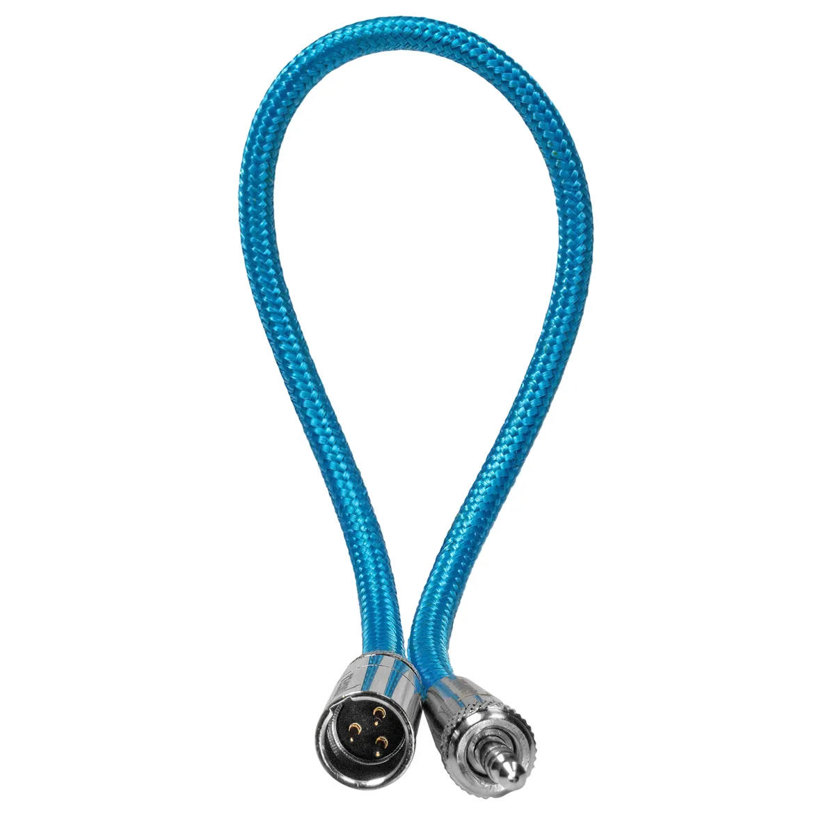 Kondor Blue Mini-XLR Male to Locking 3.5mm Stereo Cable for BMPCC 6K & 4K (Blue)