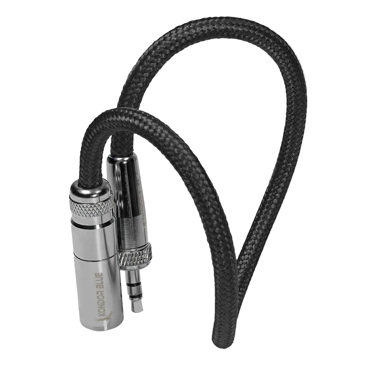 Kondor Blue Mini-XLR Male to Locking 3.5mm Stereo Cable for BMPCC 6K & 4K (Blue)