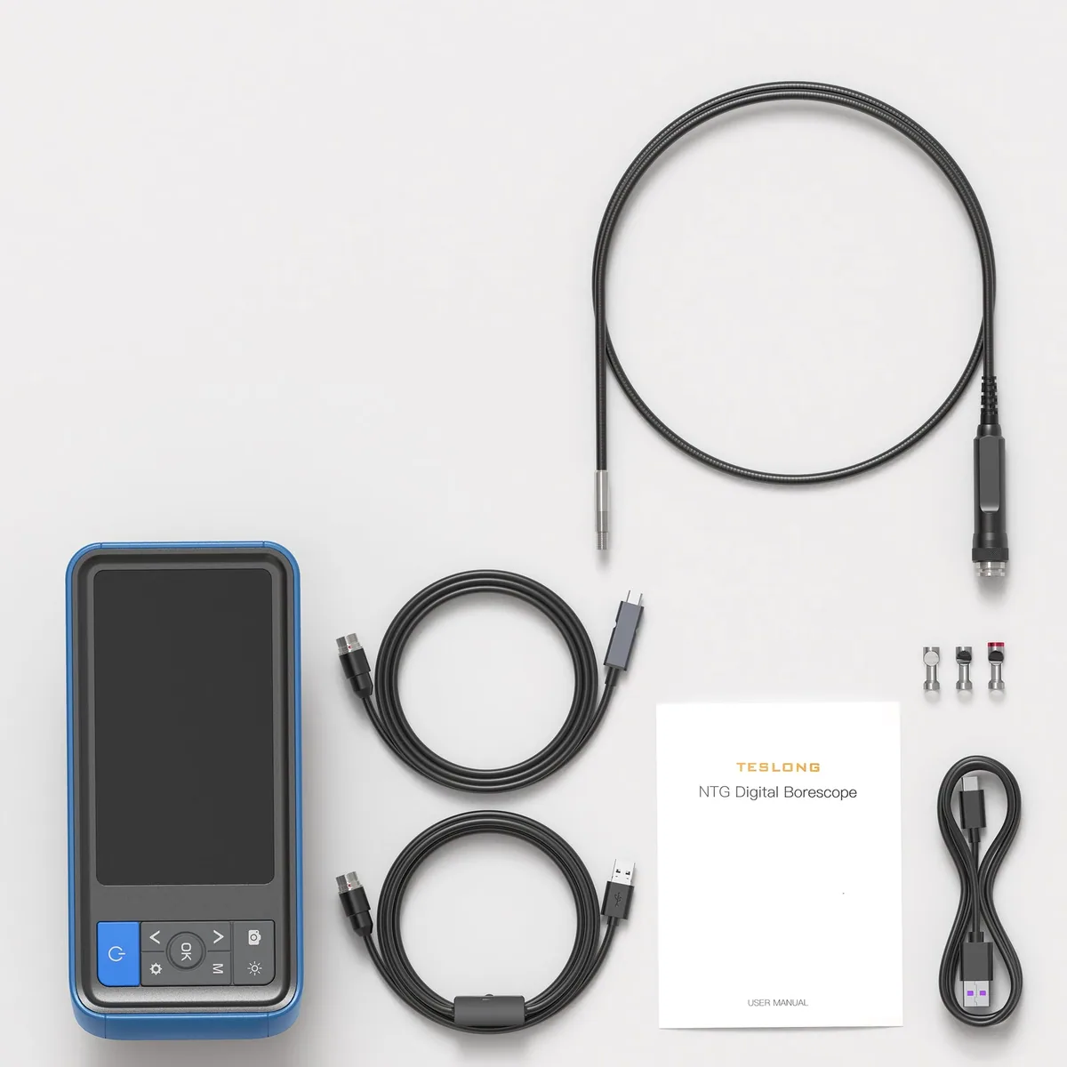 Teslong NTG450H 67cm Rigid Borescope with 4.5″ IPS HD Monitor