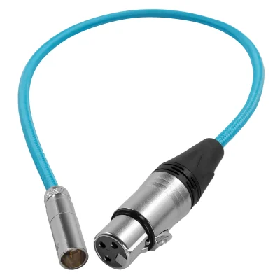 Kondor Blue Mini XLR to XLR for Blackmagic Pocket 4K/6K Camera (Blue, 40cm)