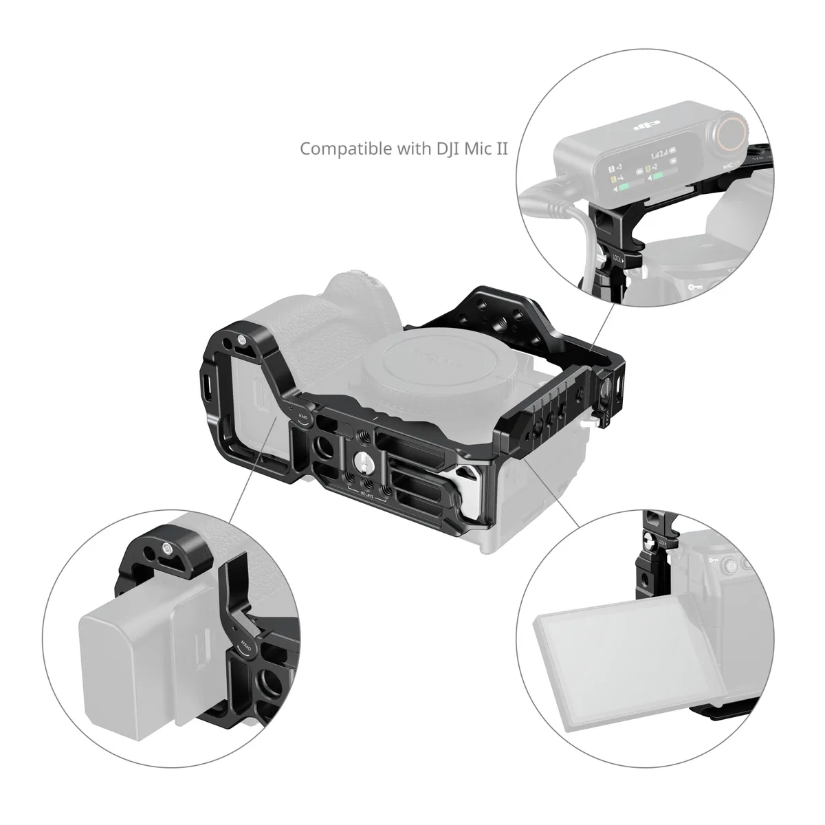 SmallRig 3667C Full Cage for Sony Alpha 7R V / Alpha 7 IV / Alpha 7S III / Alpha 1 / Alpha 7R IV
