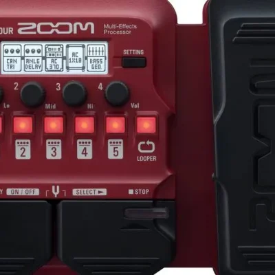 Zoom B1X Four Bass Multi-Effects Pedal with Expression Pedal