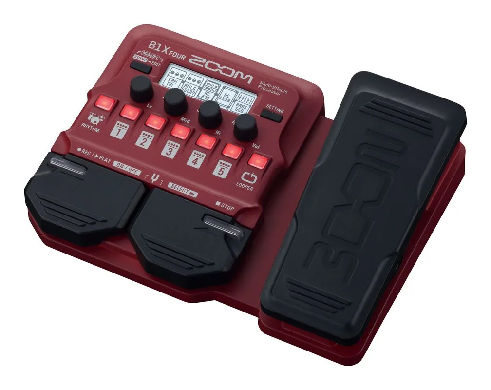 Zoom B1X Four Bass Multi-Effects Pedal with Expression Pedal