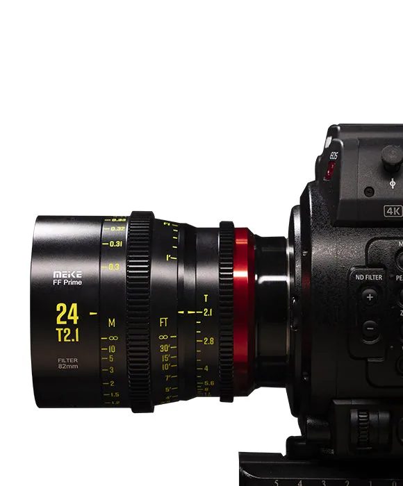 Meike 24mm T2.1 Full-Frame Prime Cine Lens (E-Mount, Feet/Meters)