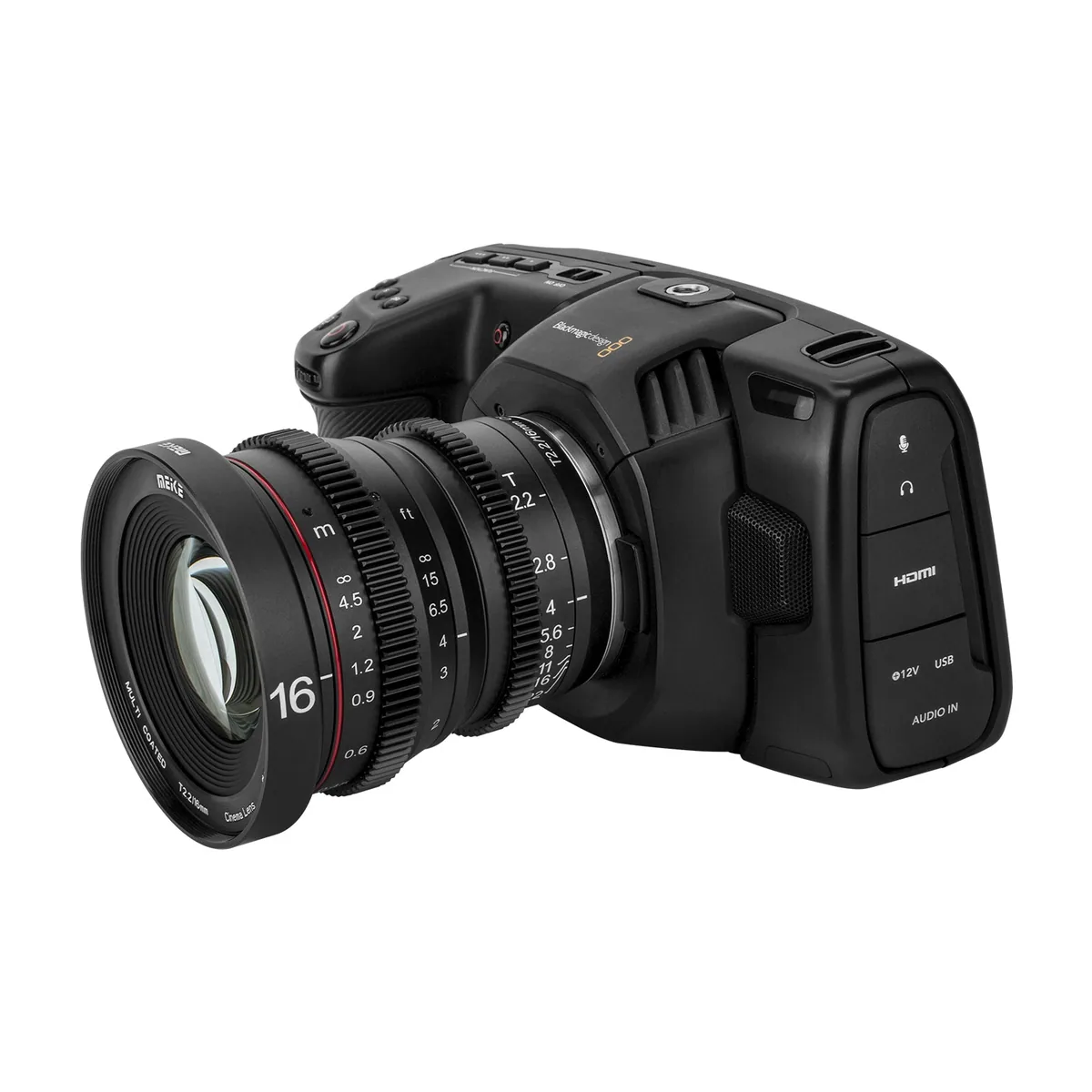 Meike 16mm T2.2 Manual Focus Wide Angle Cinema Lens (MFT Mount)