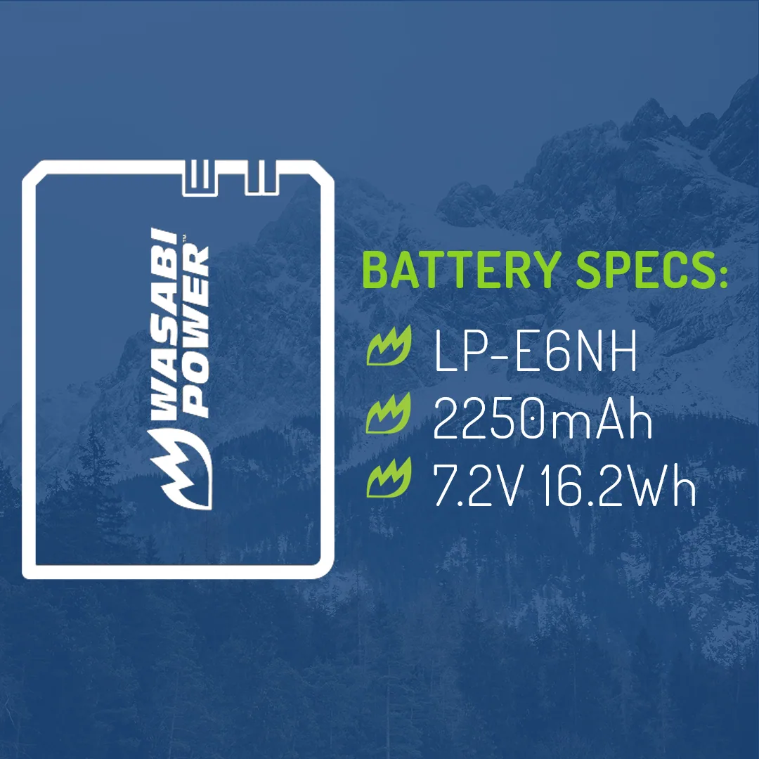 Wasabi Power Canon LP-E6NH Battery