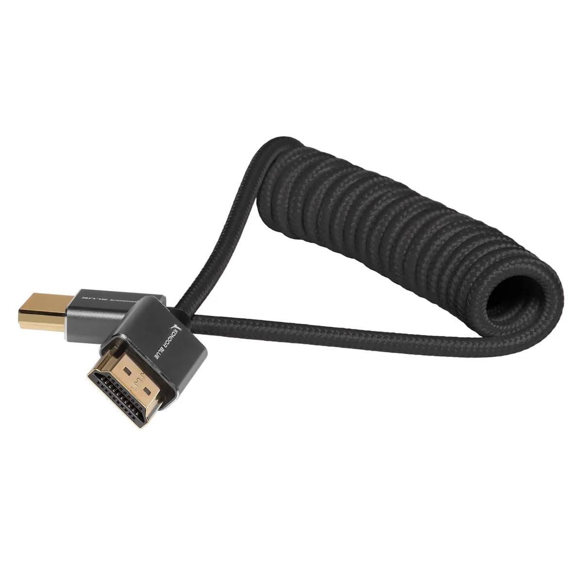 Kondor Blue Coiled HDMI Cable (30 to 60cm)