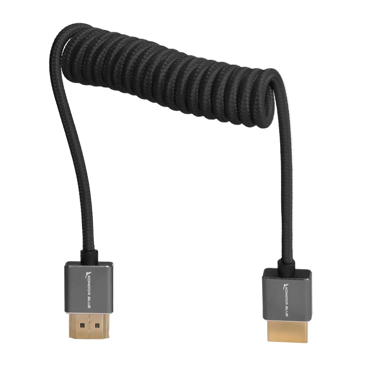 Kondor Blue Coiled HDMI Cable (30 to 60cm)