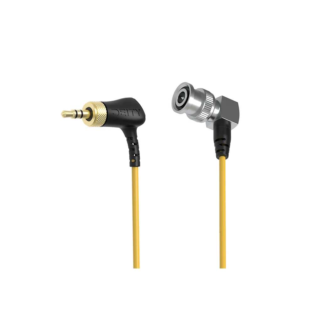 Deity C15 Right-Angle Locking 3.5mm TRS to Right-Angle BNC Timecode Cable