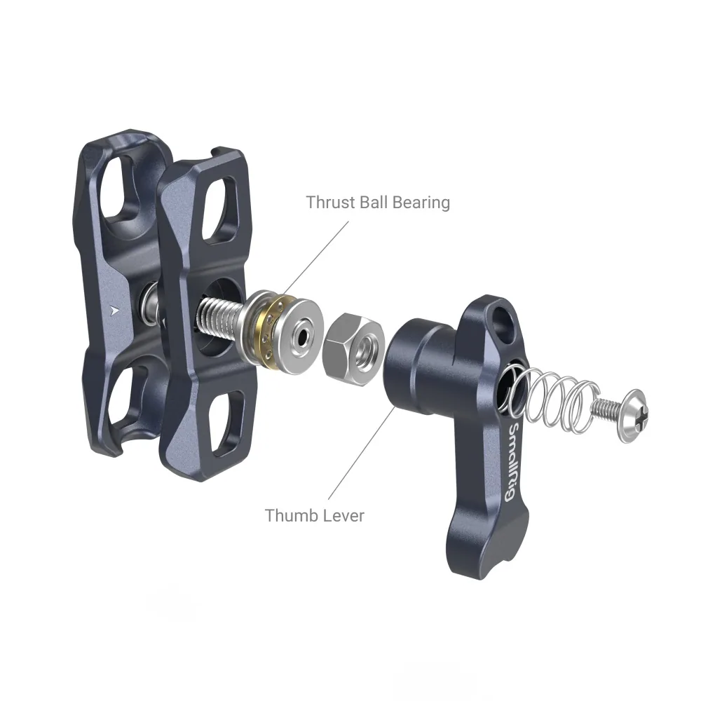 SmallRig 3875 Magic Arm with Dual Ball Heads (1/4″-20 Screw and NATO Clamp)