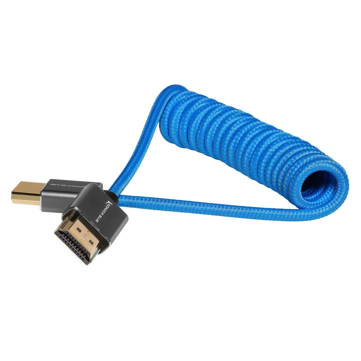 Kondor Blue Coiled HDMI Cable (Black, 30.5 to 61cm)