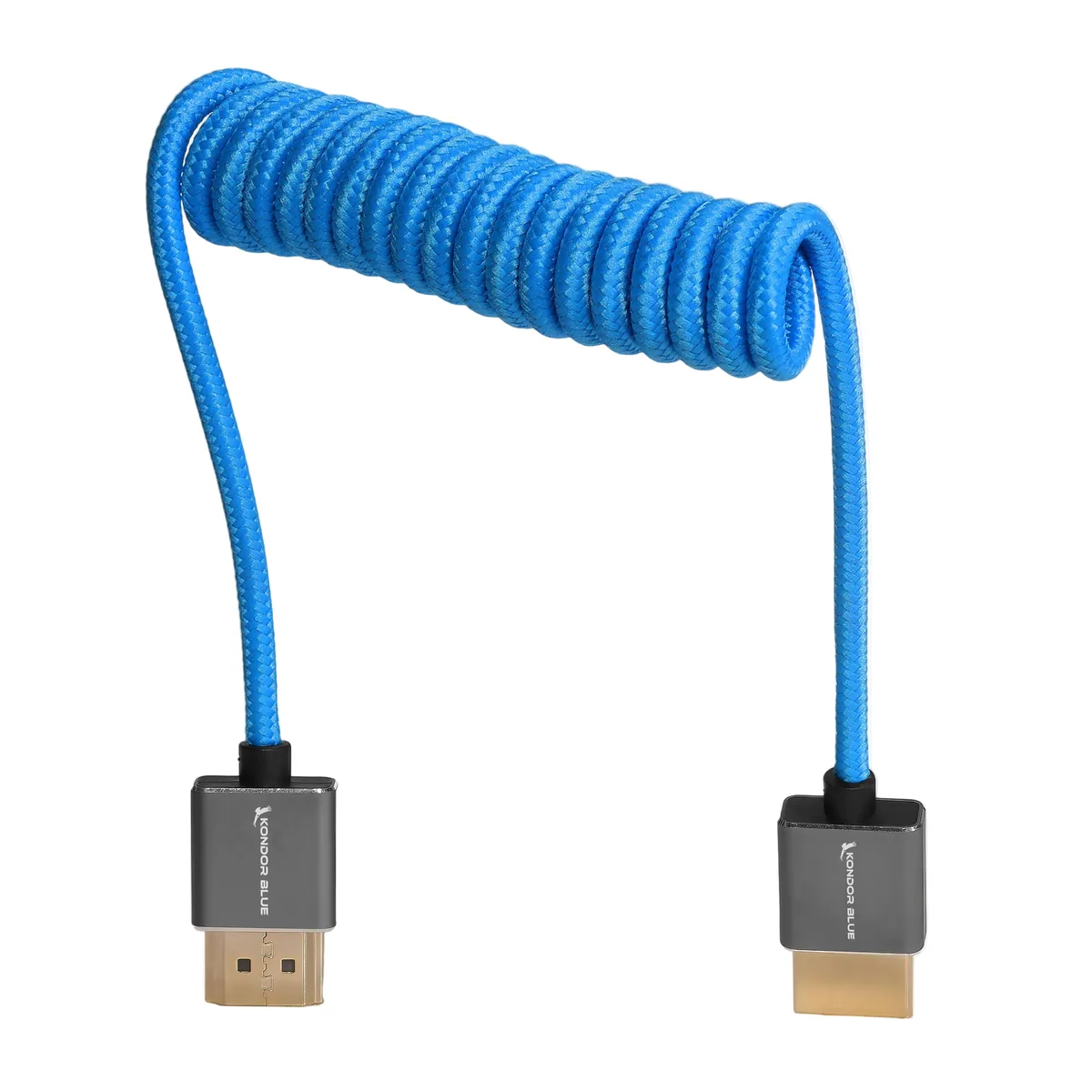 Kondor Blue Coiled HDMI Cable (Black, 30.5 to 61cm)