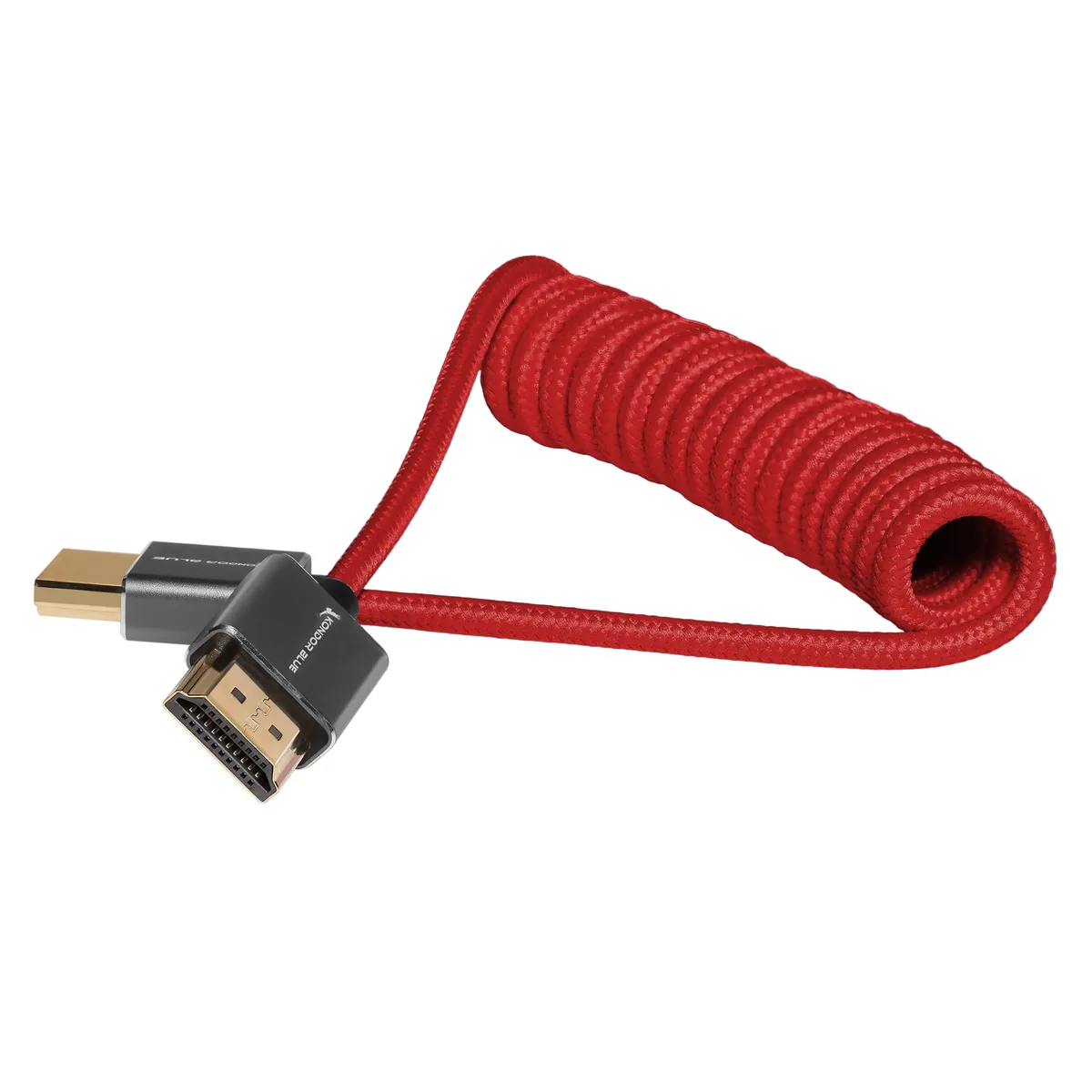 Kondor Blue Coiled HDMI Cable (Black, 30.5 to 61cm)