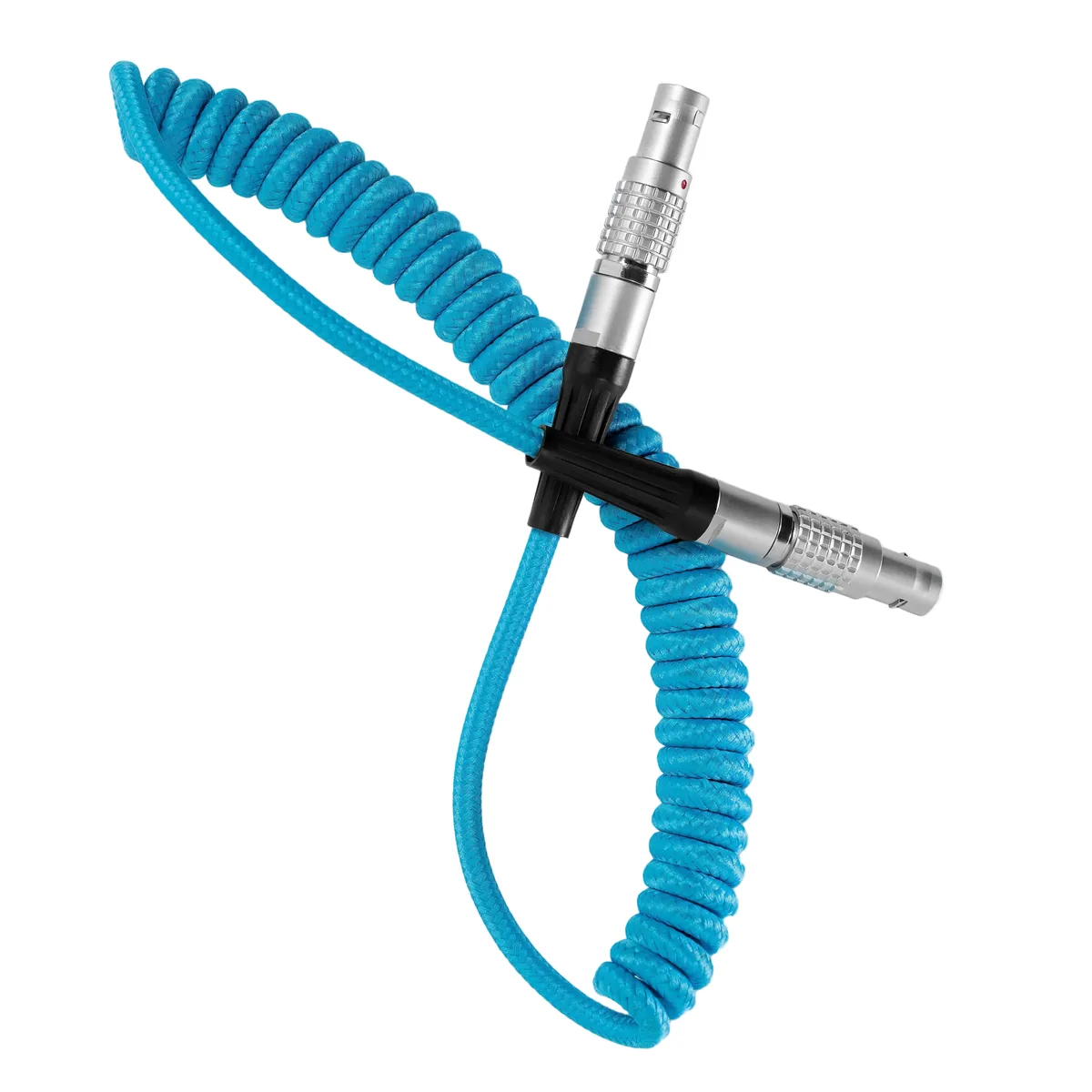 Kondor Blue LEMO to LEMO 2-Pin Coiled Power Cable for ARRI to Teradek