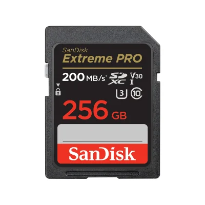 SanDisk 256GB Extreme PRO UHS-I SDXC Memory Card (200 MB/s)