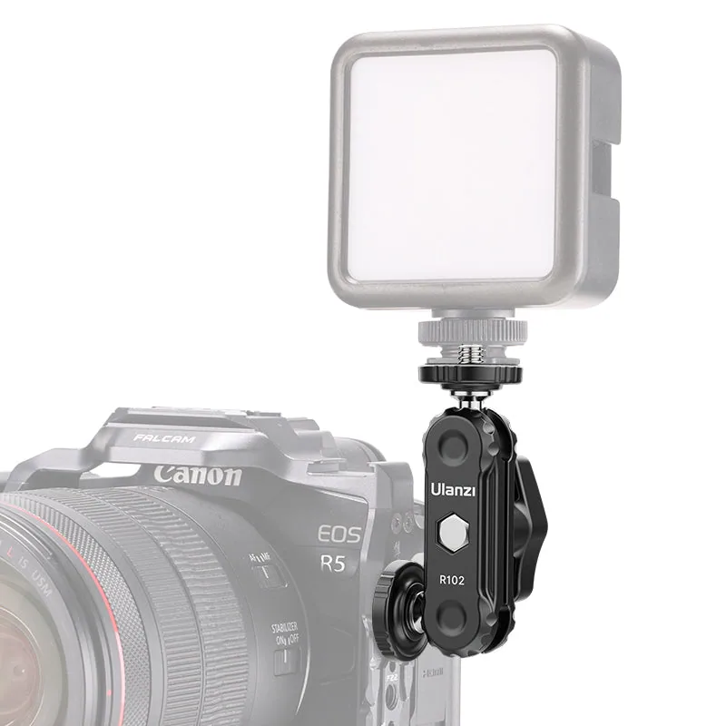 Ulanzi R102 Dual Ball Head Magic Arm with 1/4″ Mounts